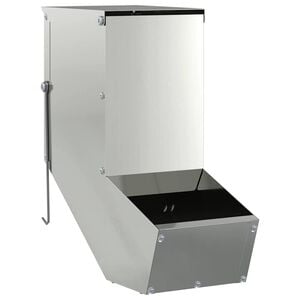 vidaXL Kaninchenf&uuml;tterer Silber 12,5 x 26 x 28,5 cm 1 kg