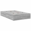 vidaXL Bettgestell mit Speicher Grau Sonoma 120 x 190 cm Holzwerkstoff