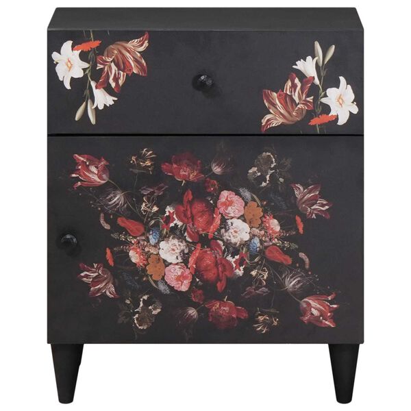 vidaXL Nachttisch Mehrfarbig 50 x 33 x 60 cm Massivholz Mango