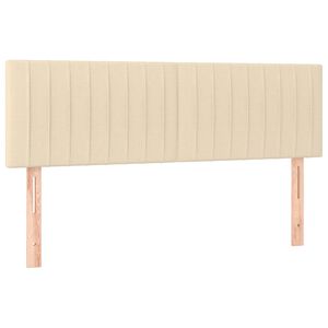 vidaXL Kopfteile Creme 144x5x78/88 cm Stoff