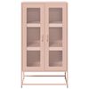 vidaXL Highboard Rosa 68x39x123 cm Stahl