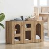 vidaXL Sideboard Artisan-Eiche 100 x 35 x 59 cm Holzwerkstoff