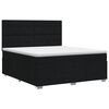 vidaXL Boxspringbett mit Matratze Schwarz 140 x 200 cm Stoff
