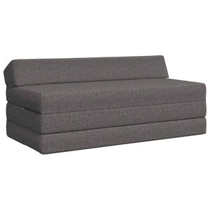vidaXL Klappsofa Bett Hellgrau 120 x 60 x 49 cm Stoff