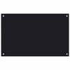 vidaXL Küchenrückwände 2 Stk. Schwarz 80x50 cm Hartglas