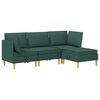 vidaXL Modular Sofa Set mit Stauraum 4 pcs Dunkelgr&uuml;n Stoff