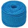 vidaXL Arbeitsseil Blau 16 mm 50 m Polypropylen