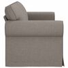 vidaXL Sofa 180cm Taupe Metall