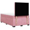 vidaXL Boxspringbett mit Matratze Rosa 120x200 cm Samt