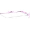 vidaXL Schreibtischplatte Unbehandelt 80x50x2 cm Massivholz Akazie