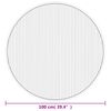 vidaXL Teppich Rund Grau 100 cm Bambus