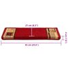 vidaXL Treppenmatten Selbstklebend 15 Stk. 65x21x4 cm Rot