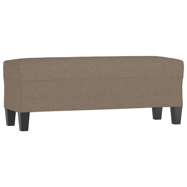 vidaXL Sitzbank Taupe 100x35x41 cm Stoff