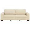 vidaXL 3-Sitzer-Sofa Creme 220x77x82 cm Stoff