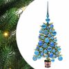 vidaXL Weihnachtsbaum mit 150 LEDs mit St&auml;nder Gr&uuml;n 65 cm PE