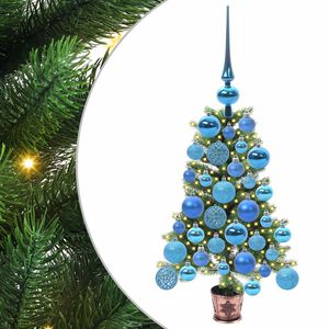 vidaXL Weihnachtsbaum mit 150 LEDs mit St&auml;nder Gr&uuml;n 65 cm PE