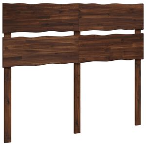 vidaXL Kopfteil mit Live Edge ROSTOCK Dunkelbraun 150 cm