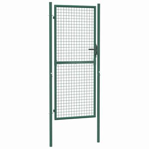 vidaXL Zauntor aus Stahl 100 x 200 cm Gr&uuml;n