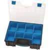 Draper Tools Sortimentskasten mit 8 F&auml;chern 41,5&times;33&times;11 cm Schwarz