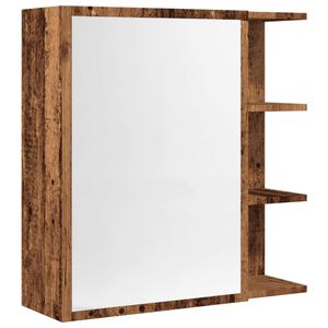 vidaXL Spiegelschrank Altholz-Optik 62,5x20,5x64 cm Holzwerkstoff