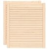 vidaXL Schrankt&uuml;ren Lamellen-Design 2 Stk. 69x59,4 cm Massivholz