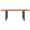 vidaXL Esstisch Hellbraun 200x100x74 cm Massivholz Eiche Rechteckig