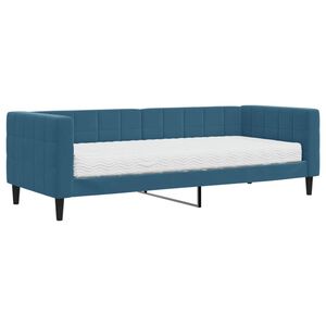 vidaXL Tagesbett mit Matratze Blau 80x200 cm Samt