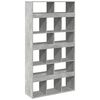 vidaXL B&uuml;cherregal Betongrau 100x33x187,5 cm Holzwerkstoff
