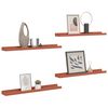 vidaXL Wandregal mit Regal 4 pcs Rot 60 x 9 x 3 cm Holzwerkstoff