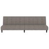 vidaXL Schlafsofa 2-Sitzer mit Hocker Hellgrau Samt