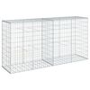vidaXL Gabione mit Deckel 200x50x100 cm Verzinktes Eisen
