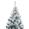 vidaXL K&uuml;nstlicher Weihnachtsbaum mit 300 LEDs mit St&auml;nder Wei&szlig; 180 cm