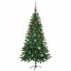 vidaXL Weihnachtsbaum mit 150 LEDs mit St&auml;nder Gr&uuml;n 150 cm PE