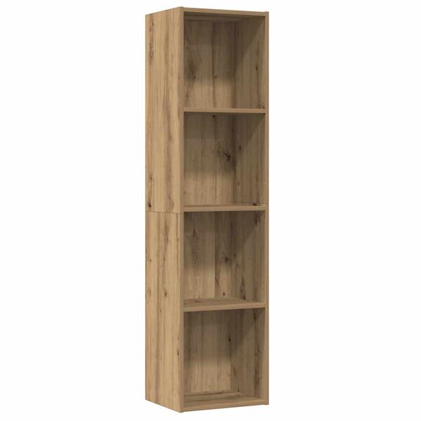 vidaXL B&uuml;cherregal/TV-Schrank Altholz-Optik 36x30x143 cm Holzwerkstoff