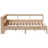 vidaXL Massivholzbett mit Regal ohne Matratze 160x200 cm Kiefernholz