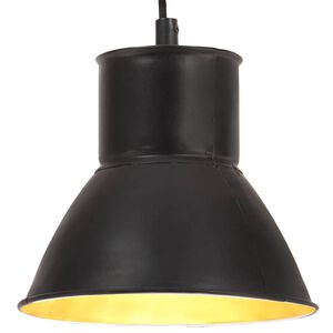 vidaXL H&auml;ngelampe 25 W Schwarz Rund 17 cm E27