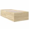 vidaXL Bettgestell Sonoma-Eiche 90x200 cm Holzwerkstoff