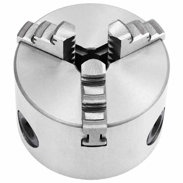 vidaXL 3-Backen-Drehfutter Selbstzentrierend 80 mm Stahl