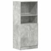 vidaXL K&uuml;chenschrank Betongrau 57x41,5x131,5 cm Holzwerkstoff