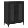 vidaXL Highboard Schwarz Eichen-Optik 69,5 x 34 x 180 cm Holzwerkstoff