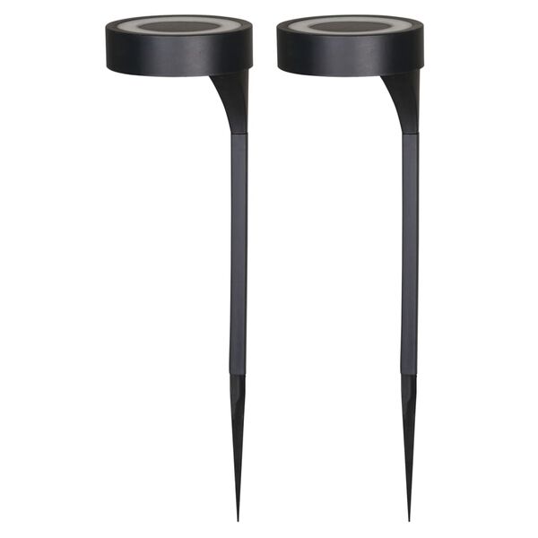 Luxform Solar-LED-Gartenleuchten AYR Orange 2 Stk. Schwarz