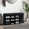 vidaXL Schuhbank Schwarz 102x32x50 cm Holzwerkstoff