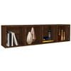 vidaXL B&uuml;cherschrank/TV-Schrank Braun Eichen-Optik 36x30x143 cm