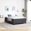 vidaXL Boxspringbett Dunkelgrau 140 x 190 cm Samt