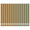 vidaXL Einziehbare Markise Gr&uuml;n und Gelb 300 x 250 cm Stoff und Stahl