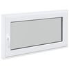 vidaXL Kellerfenster RISOR 110 x 60 cm PVC und Glas Wei&szlig;