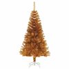 vidaXL Weihnachtsbaum mit 150 LEDs mit St&auml;nder Gold 150 cm PET