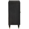 vidaXL Sideboard Schwarz 60 x 33 x 75 cm Massivholz Mango
