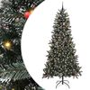 vidaXL K&uuml;nstlicher Weihnachtsbaum Gr&uuml;n 240 cm PVC, Plastik und Stahl