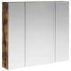 vidaXL Badezimmerspiegelschrank R&auml;uchereiche 80 x 14,5 x 70 cm